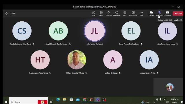 Reunion verificacion proyecto ESC-NAL-DEPORTE